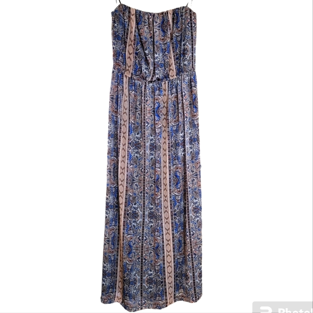 Maxi Full Length Strapless Dress